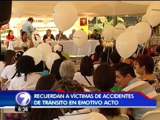 Con un emotivo acto recordaron a las víctimas de accidentes de tránsito