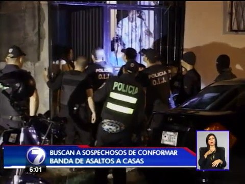 OIJ detiene tres supuestos miembros de banda de asaltos a viviendas