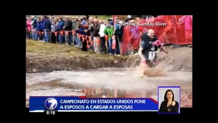 Un campeonato en EE.UU pone a los hombres a cargar sus esposas