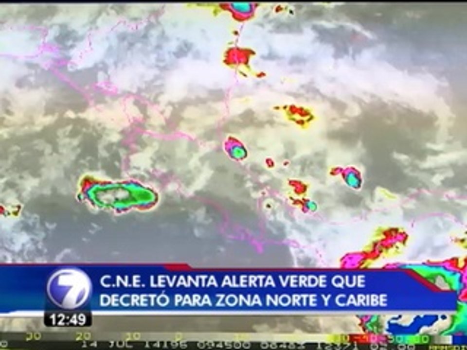 Comisión de Emergencias levanta alerta verde en la zona norte y el Caribe