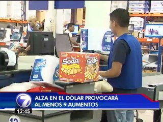Alza del dólar provoca aumento de al menos 9 productos o servicios