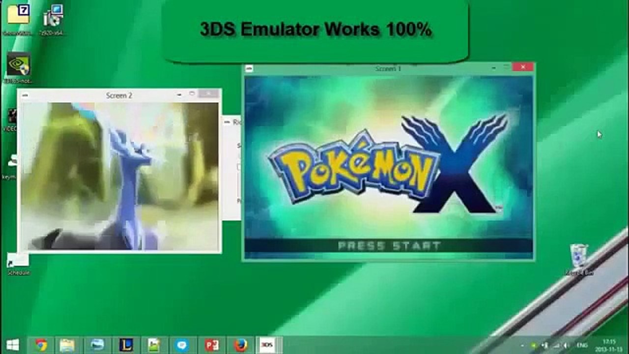 Nintendo 3DS Emulator Play Pokemon X and Y on PC FREE 2015 video