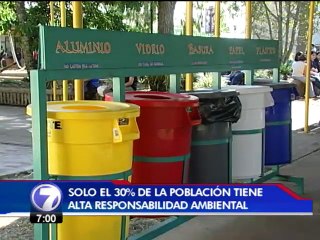 Solo el 30% de los costarricenses tiene una responsabilidad ambiental alta