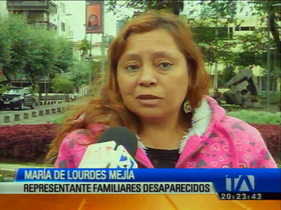 En Ecuador no existe una base de datos consolidada de desaparecidos