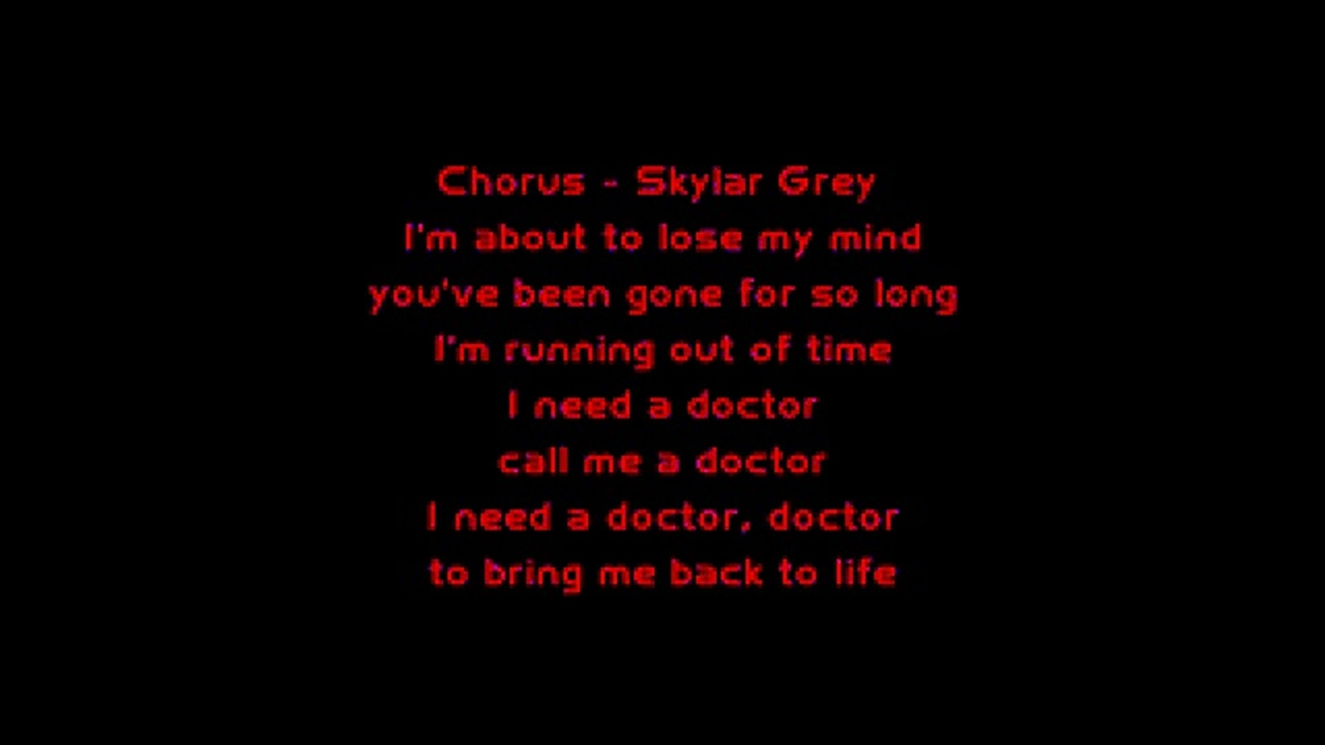 dr dre i need a doctor lyrics