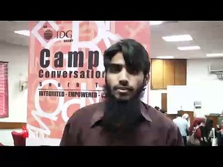 Campus Conversations'11 NEDSyed Abdul Haseeb