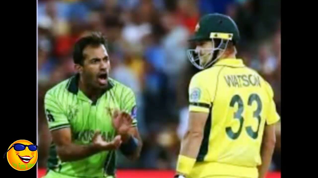 Shane Watson Against Wahab Rriaz Bouncer Spell  | World Cup 2015 | Only Funny Videos