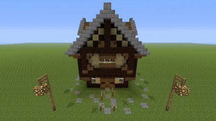 Minecraft Tutorial: How To Make a Hybrid House - 1