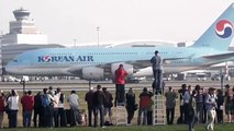 Airbus A380 KOREAN AIR first landing at Prague airport LKPR