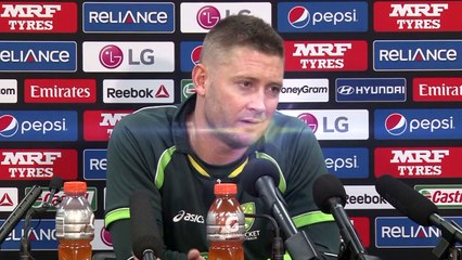 2015 WC IND vs AUS What Clarke said ahead of semis Watch here