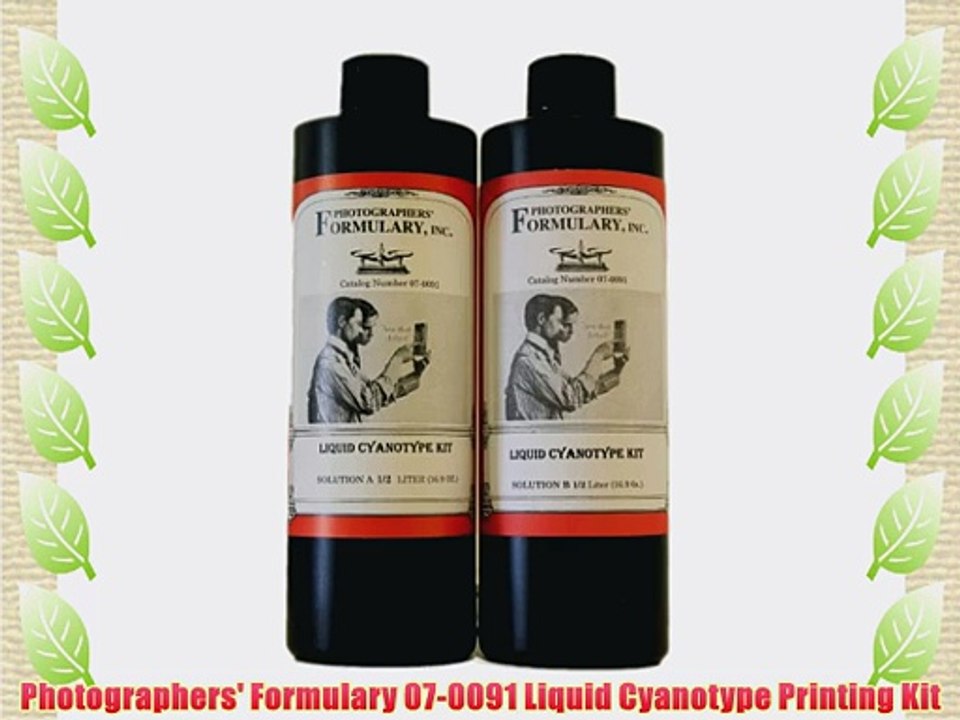 Photographers' Formulary 07-0091 Liquid Cyanotype Printing Kit