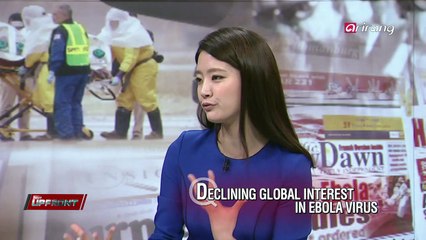 Declining global interest in Ebola virus 에볼라 바이러스에 줄어드는 국제적 관심
