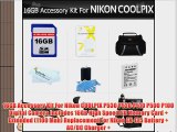 16GB Accessory Kit For Nikon COOLPIX P530 P520 P510 P500 P100 Digital Camera Includes 16GB