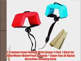 2 Premium Foam Floating Wrist Straps (1 Red 1 Blue) for UnderWater/WaterProof Cameras   Super