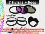 37mm UltraPro PREMIUM Filter Kit   Lens Hood Bundle Includes Multi-Coated 3 PC Filter Kit (UV