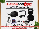 Deluxe Accessory Kit for Canon EOS Rebel T2i T3i T4i with Opteka Microfiber Deluxe Photo /