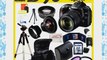 SSE Pro Kit: Nikon D90 SLR Digital Camera with 18-105mm Lens   0.45x Wide Angle Lens 2x Telephoto