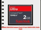 Sandisk 2GB ULTRA Compact Flash CF Card (SDCFH-002G Static Pack)