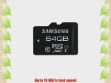 Samsung 64GB PRO Micro SDXC with Adapter - up to 70 MB/s - UHS-1 Class 10 Memory Card (MB-MGCGBA/AM)