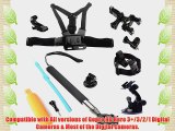 OHCOME 6in1 Gopro Accessories Kit Bundle Combo for GoPro Hero 3  / 3 / 2 / 1 Digital Cameras