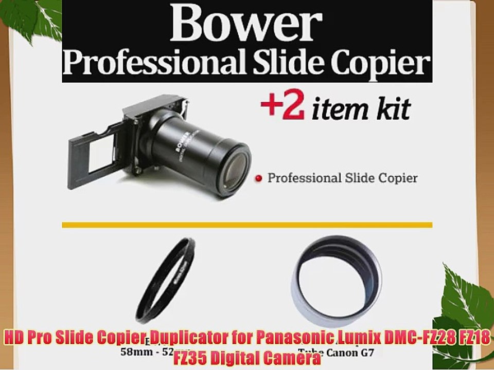HD Pro Slide Copier Duplicator for Panasonic Lumix DMC-FZ28 FZ18 FZ35 Digital Camera