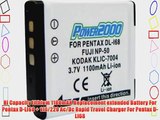 Advanced Accessory Kit For Pentax Q Q7 Q10 Pentax Q-S1 Digital Camera Includes Extended (1200mAh)
