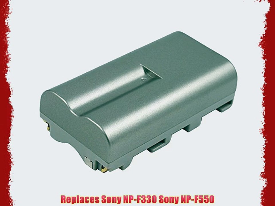 Replacement Battery for Sony NP-F330 NP-F530 NP-F550 NP-F570 works with Sony Mavica Series