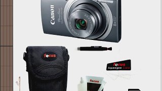 Canon PowerShot ELPH 140 IS Digital Camera (Gray)   16GB Memory Card   Standa...
