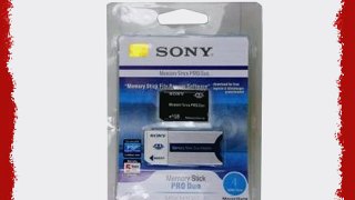 Sony 4 GB Memory Stick PRO DUO Media (MSX-M4GS) (Retail Package)