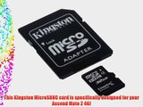 Professional Kingston 32GB MicroSDHC Card for Huawei Ascend Mate 2 4G with custom formatting