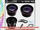 All In Fisheye Lens Kit For Sony NEX-F3 NEX-7 NEX-5N NEX-5 NEX-5R NEX-3NEX-C3 Interchangeable