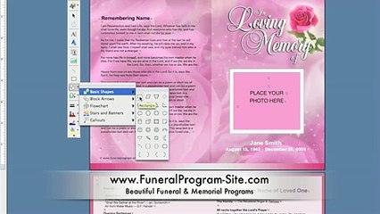 Make a Customizable Memorial Program Template in a Creative  Way - DIY