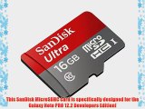 Professional Ultra SanDisk 16GB MicroSDHC Samsung Galaxy Note PRO 12.2 Developers Edition card