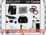 Must Have Accessory Kit For Canon VIXIA HF R21 HF R20 HF R200 Full HD Camcorder Includes Extended