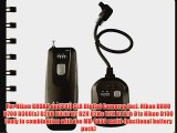 Alzo Wireless Radio Shutter Release for Nikon Fuji - 300 Ft Range - Incl. D700 D300 D200 D3