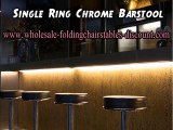 Single Ring Chrome Barstool