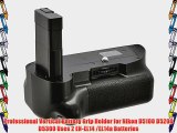 Battery Grip Bundle F/ Nikon D5100 D5200 D5300: Includes Vertical Battery Grip 2-Pk EN-EL14