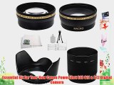 Lens Kit For The Canon PowerShot G12 G11 G10 Digital Camera Includes 2.2x Telephoto and .43x