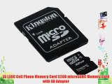 LG L38C Cell Phone Memory Card 32GB microSDHC Memory Card with SD Adapter