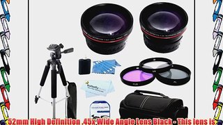 Lens Bundle Kit For Panasonic Lumix DMC-FZ150K DMC-FZ150 Digital Camera Includes HD 0.45x Wide