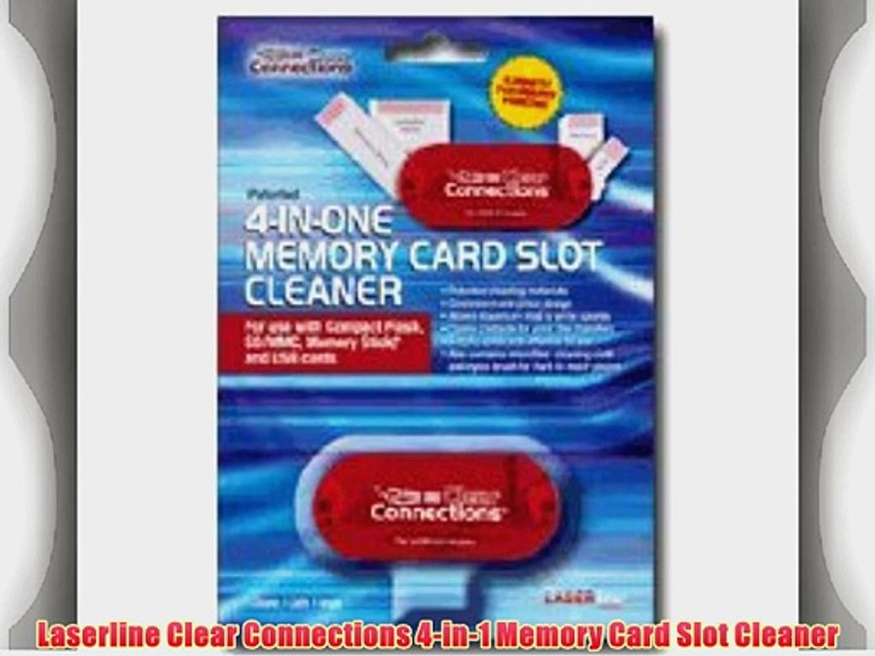 Laserline Clear Connections 4in1 Memory Card Slot Cleaner video