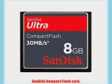 SanDisk 8GB Compact Flash CF Ultra 30MB/s ( SDCFH-008G  Bulk Package )