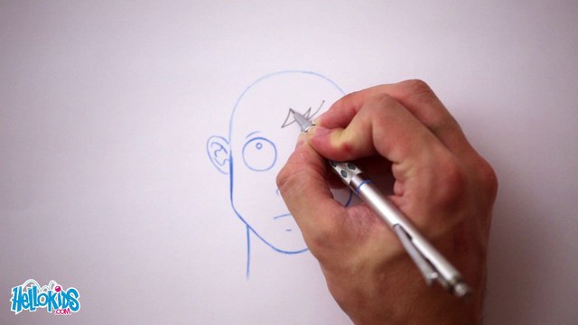 Dessiner une coiffure : Ébouriffée