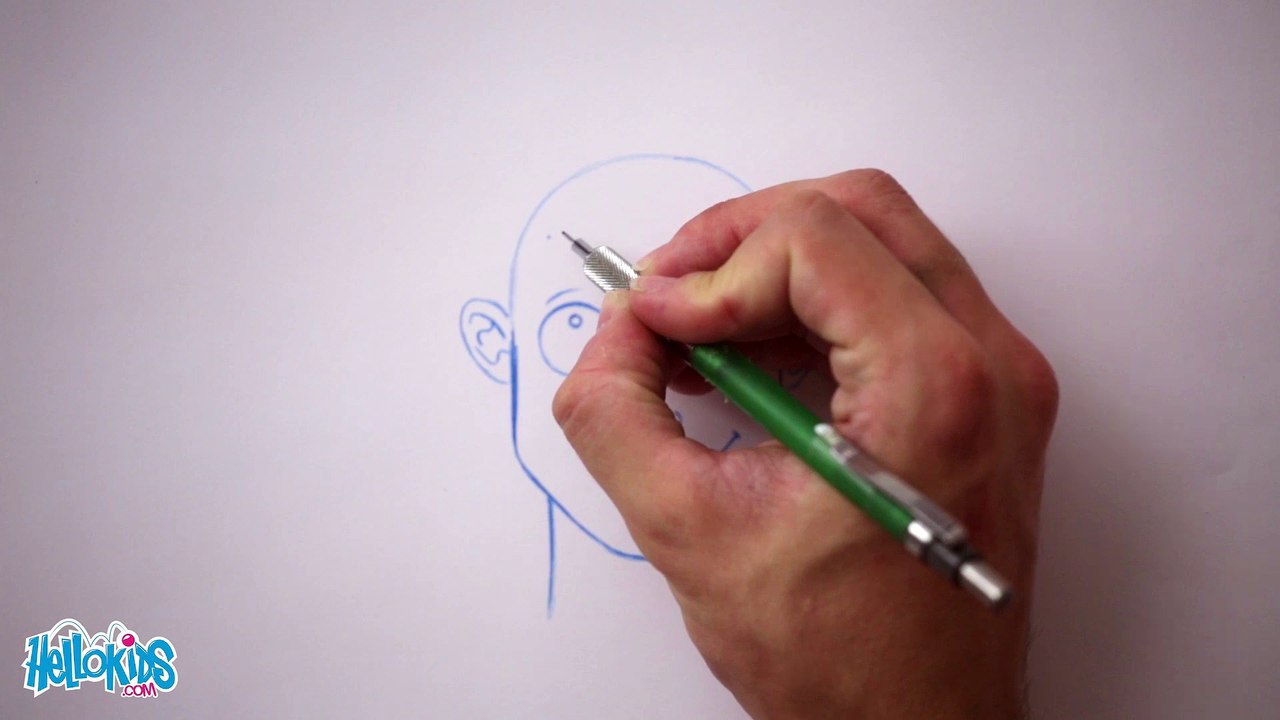 Dessiner une coiffure : Crâne rasé