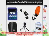 32GB Accessories Bundle Kit For Kodak PlaySport (Zx5) HD Waterproof Pocket Video Camera (2nd