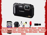 Panasonic Lumix DMC-TS5 Digital Camera (Black)   16GB SDHC Class 10 Memory Card   Carrying