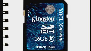 Kingston Digital 16 GB Class 10 Flash Memory Card SD10G2/16GB