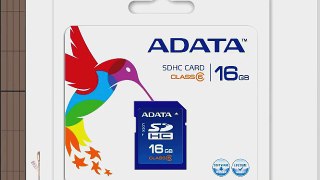 ADATA 16 GB Micro SDHC Card Class 6 with SD Adaptor AUSDH16GCL6-RA1