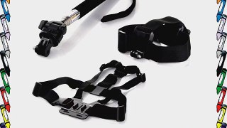 KSeven GOPro Must Have Bundle Kit: Chest Harness Strap   Head Strap   Extendable Pole Handheld