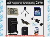 32GB Accessories Bundle Kit For Canon PowerShot SX230HS Digital Camera Includes 32GB High Speed